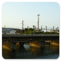 Grenzbrücke Hendaye (Frankreich) - Irun (Spanien)